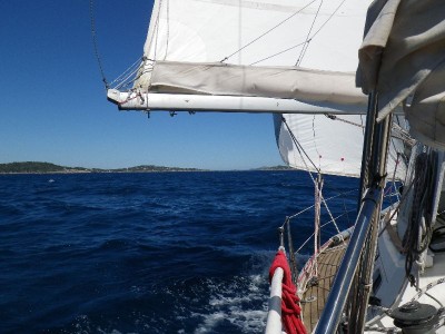 En vue de iles d'Hyères